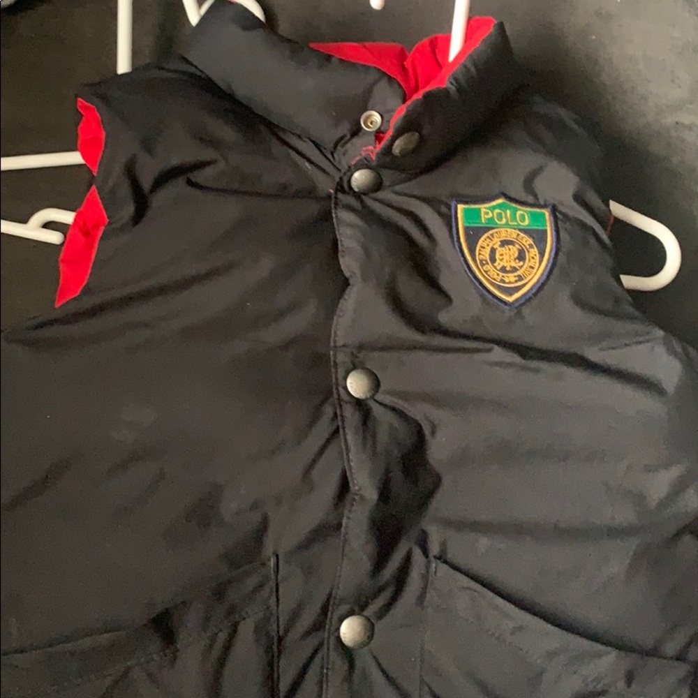 Ralph Lauren bubble vest size 5 boys reversible